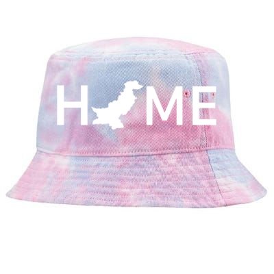 Pakistan Home Country Love Outline Silhouette Asia Funny Gift Tie-Dyed Bucket Hat