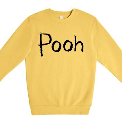 Pooh Halloween Costume Premium Crewneck Sweatshirt