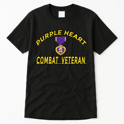Purple Heart Combat Veteran Tall T-Shirt