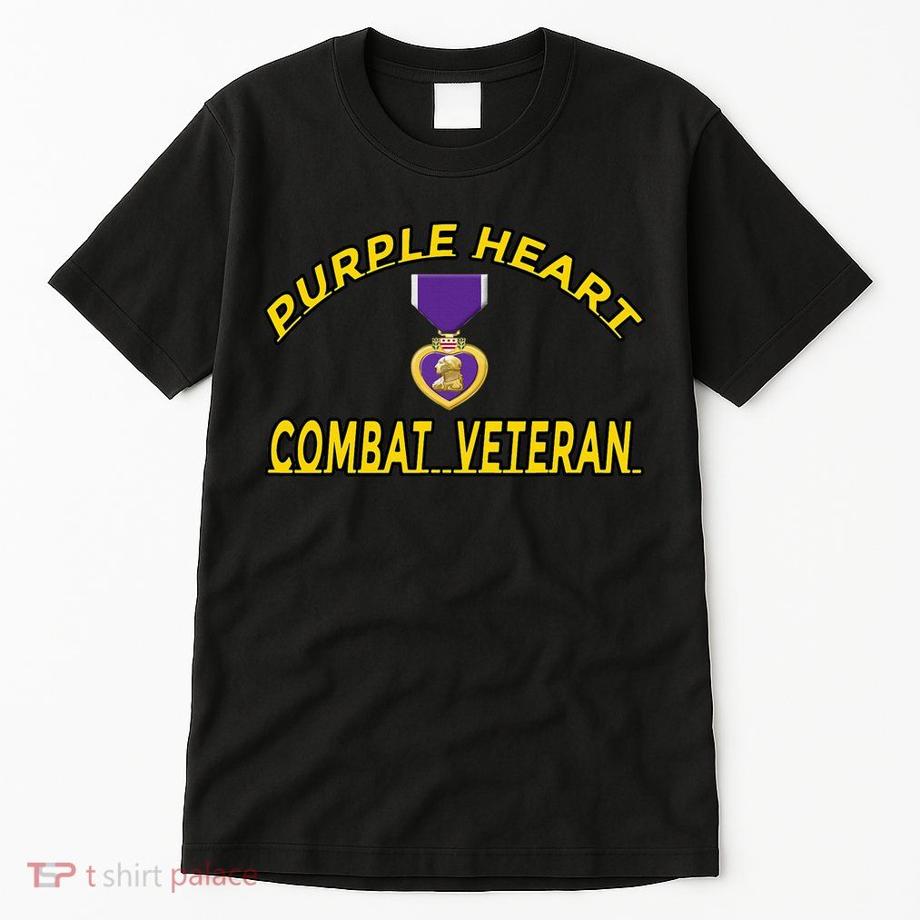 Purple Heart Combat Veteran Tall T-Shirt