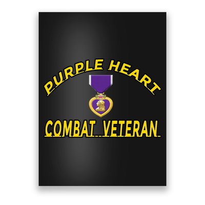 Purple Heart Combat Veteran Poster