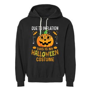 Pumpkin Halloween Costume Funny Halloween 2024 Garment-Dyed Fleece Hoodie