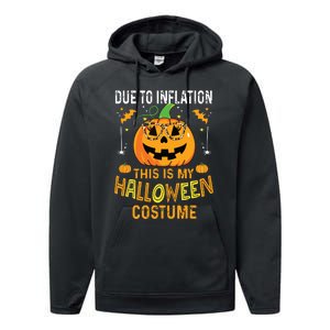 Pumpkin Halloween Costume Funny Halloween 2024 Performance Fleece Hoodie