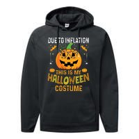 Pumpkin Halloween Costume Funny Halloween 2024 Performance Fleece Hoodie