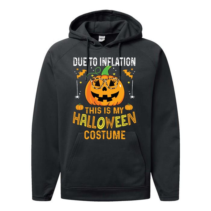 Pumpkin Halloween Costume Funny Halloween 2024 Performance Fleece Hoodie