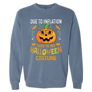 Pumpkin Halloween Costume Funny Halloween 2024 Garment-Dyed Sweatshirt