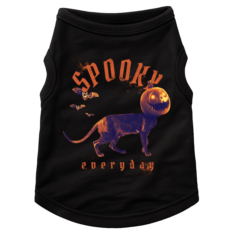 Pumpkin Head Cat Doggie Tank