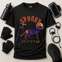 Pumpkin Head Cat Cooling Performance Crew T-Shirt