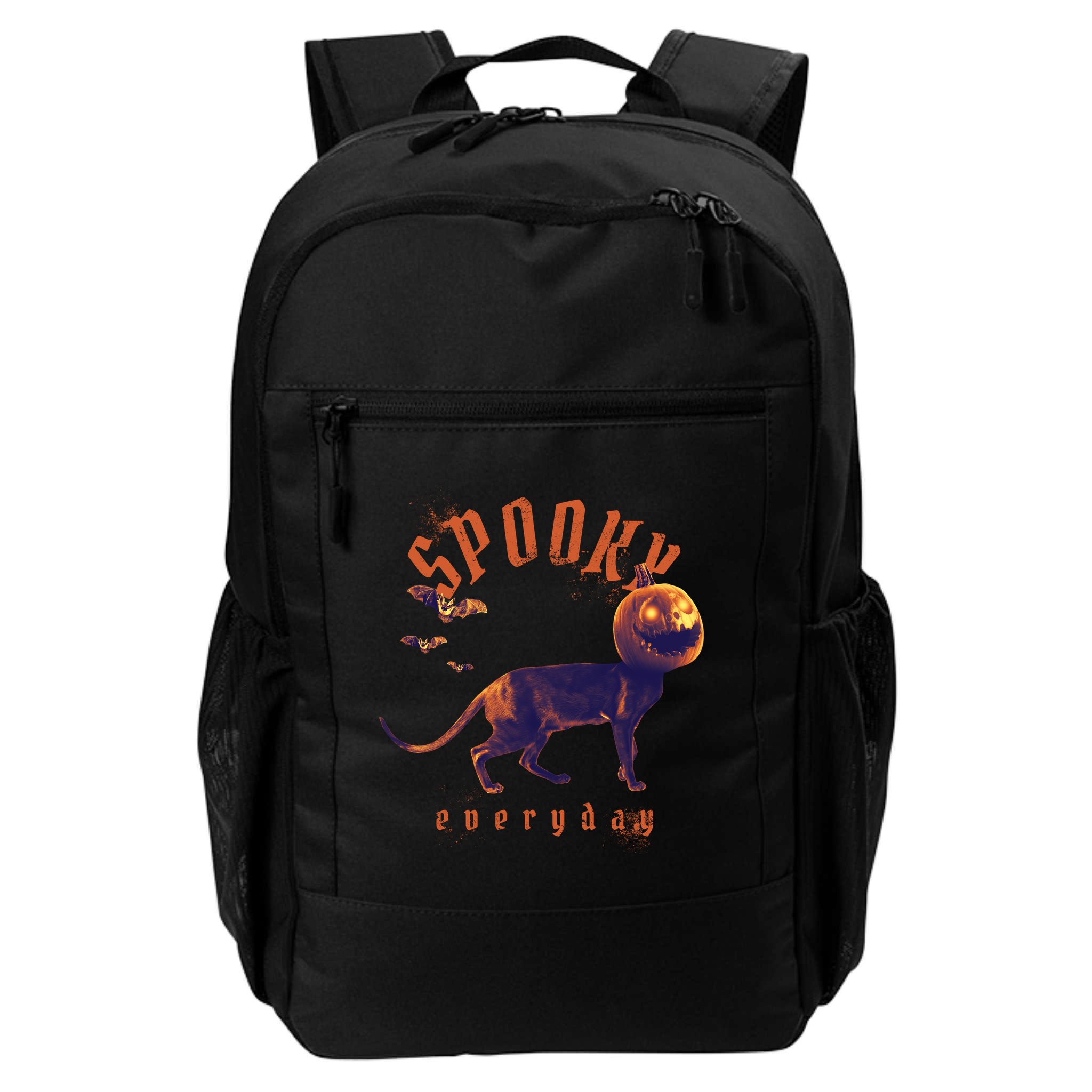 Pumpkin Head Cat Backpack