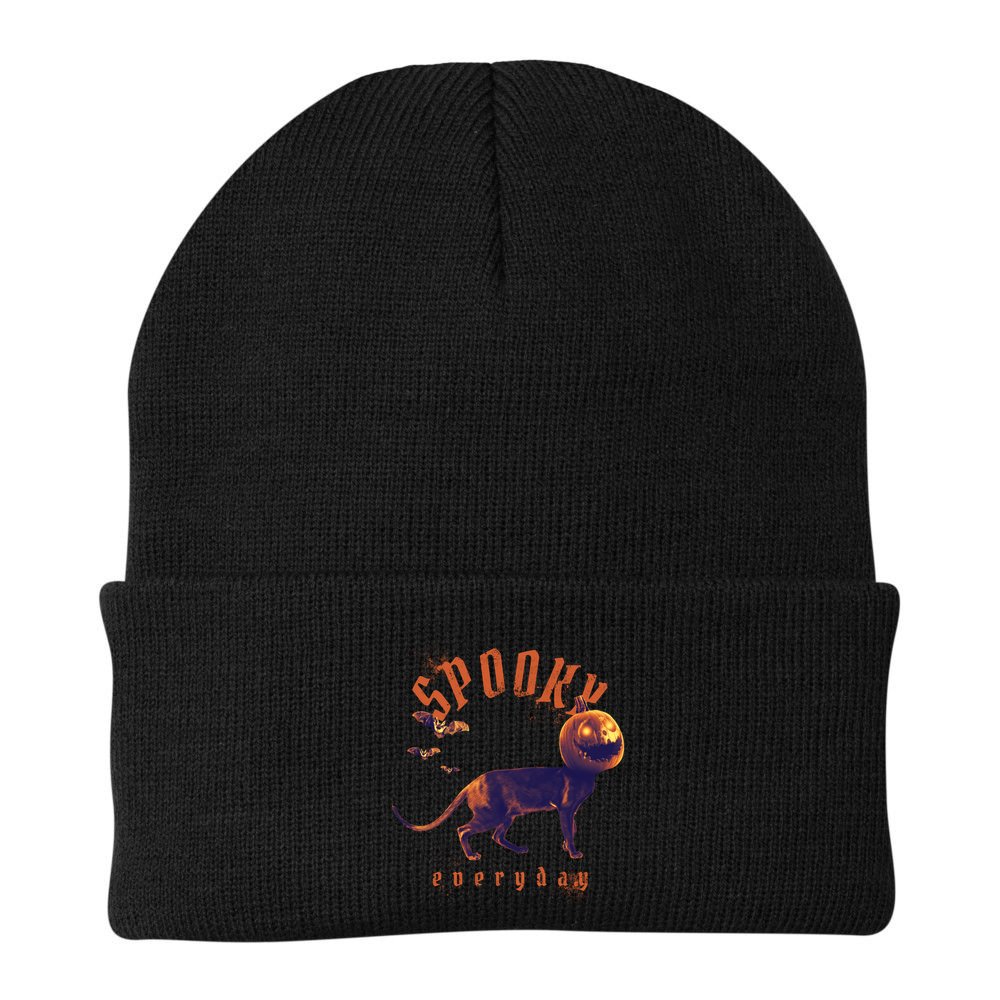 Pumpkin Head Cat Beanie