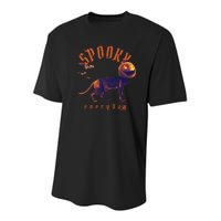 Pumpkin Head Cat Youth Performance Sprint T-Shirt