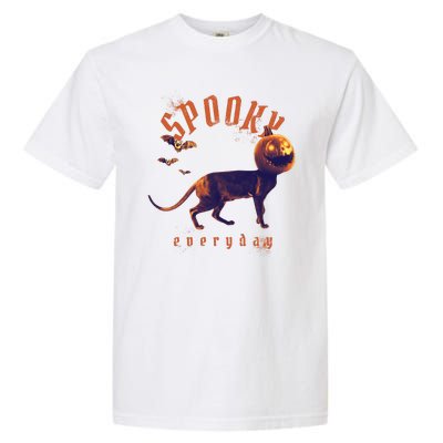 Pumpkin Head Cat Garment-Dyed Heavyweight T-Shirt