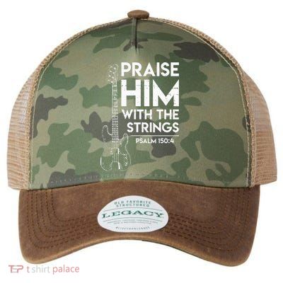 Praise Him Christian Worship Bass Guitar Player Legacy Tie Dye Trucker Hat