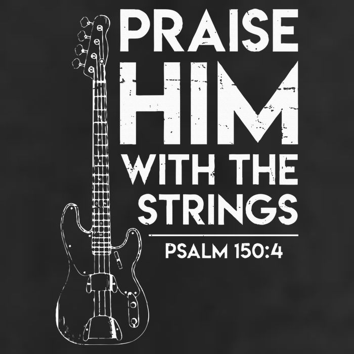 Praise Him Christian Worship Bass Guitar Player Adult Drive Performance Visor