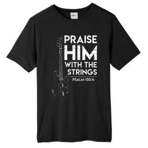 Praise Him Christian Worship Bass Guitar Player Tall Fusion ChromaSoft Performance T-Shirt