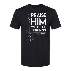 Praise Him Christian Worship Bass Guitar Player Softstyle CVC T-Shirt