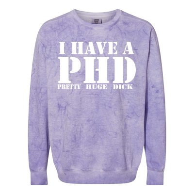 PHD Pretty Huge Dick Colorblast Crewneck Sweatshirt