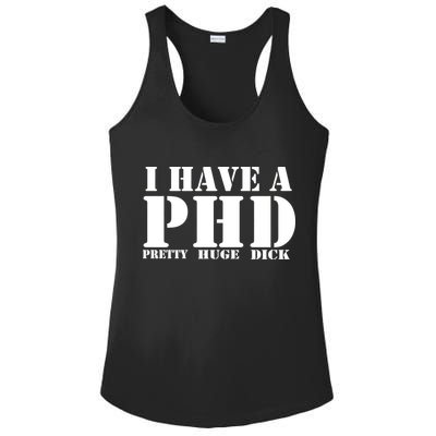 PHD Pretty Huge Dick Ladies PosiCharge Competitor Racerback Tank