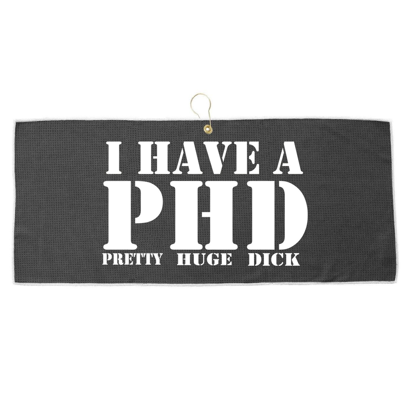 PHD Pretty Huge Dick Large Microfiber Waffle Golf Towel