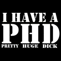 PHD Pretty Huge Dick Cropped Pullover Crew