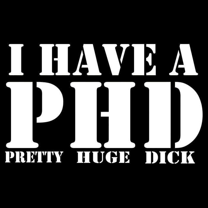 PHD Pretty Huge Dick Cropped Pullover Crew