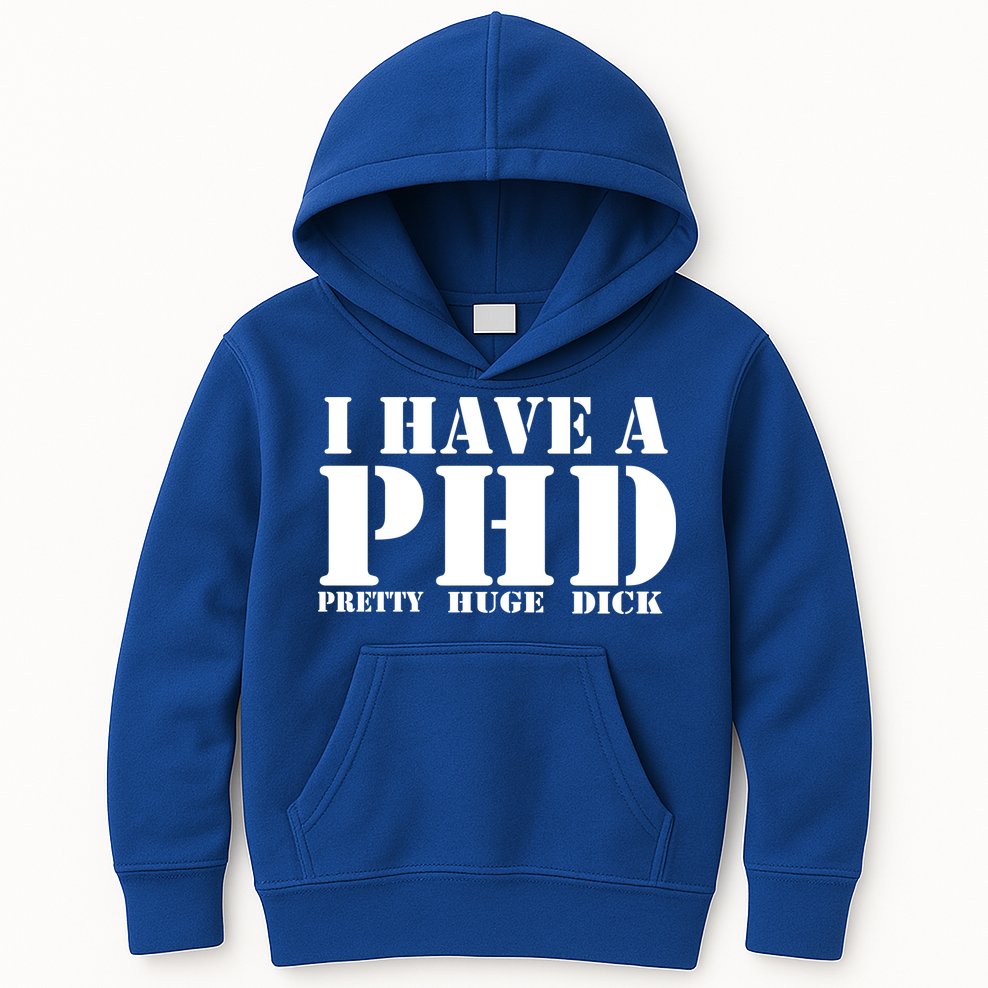 PHD Pretty Huge Dick Kids Hoodie