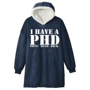 PHD Pretty Huge Dick Hooded Wearable Blanket