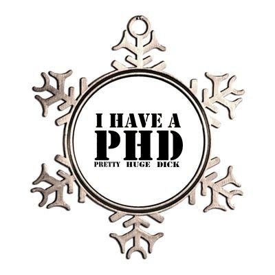 PHD Pretty Huge Dick Metallic Star Ornament