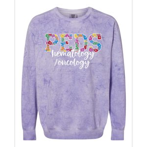 Peds Hematology/oncology Doctor Cute Gift Pediatric Hem/onc Nurse Gift Colorblast Crewneck Sweatshirt