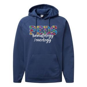 Peds Hematology/oncology Doctor Cute Gift Pediatric Hem/onc Nurse Gift Performance Fleece Hoodie