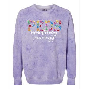 PEDS HematologyOncology Doctor Pediatric HemOnc Nurse Colorblast Crewneck Sweatshirt