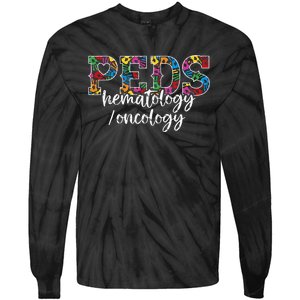 PEDS HematologyOncology Doctor Pediatric HemOnc Nurse Tie-Dye Long Sleeve Shirt