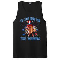 Patriotic Hot Dog Im Just Here For The Wieners 4th Of July PosiCharge Competitor Tank