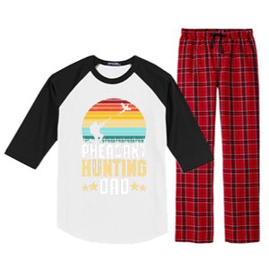 Pheasant Hunting Dad Fathers Day Pheasant Hunter Gift Raglan Sleeve Pajama Set