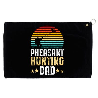 Pheasant Hunting Dad Fathers Day Pheasant Hunter Gift Grommeted Golf Towel