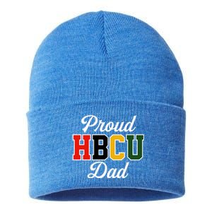 Proud Hbcu Dad Black College And University FatherS Day Funny Gift Sustainable Knit Beanie