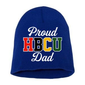 Proud Hbcu Dad Black College And University FatherS Day Funny Gift Short Acrylic Beanie