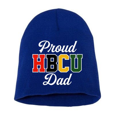 Proud Hbcu Dad Black College And University FatherS Day Funny Gift Short Acrylic Beanie