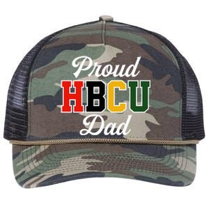 Proud Hbcu Dad Black College And University FatherS Day Funny Gift Retro Rope Trucker Hat Cap