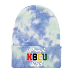 Proud Hbcu Dad Black College And University FatherS Day Funny Gift Tie Dye 12in Knit Beanie