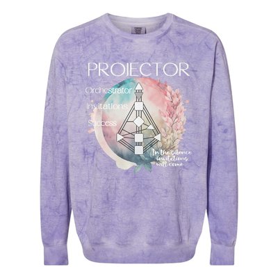 Projectors Human Design Gift Pastel Aura Premium Colorblast Crewneck Sweatshirt