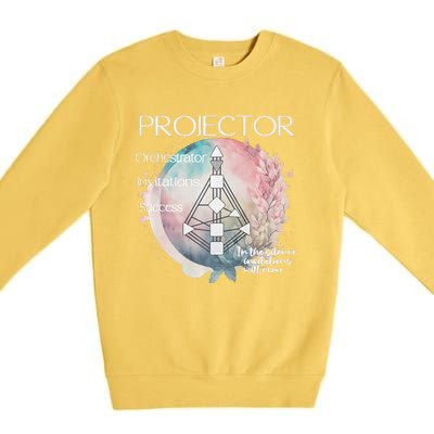 Projectors Human Design Gift Pastel Aura Premium Premium Crewneck Sweatshirt