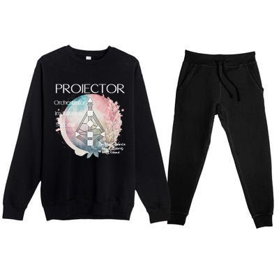 Projectors Human Design Gift Pastel Aura Premium Premium Crewneck Sweatsuit Set