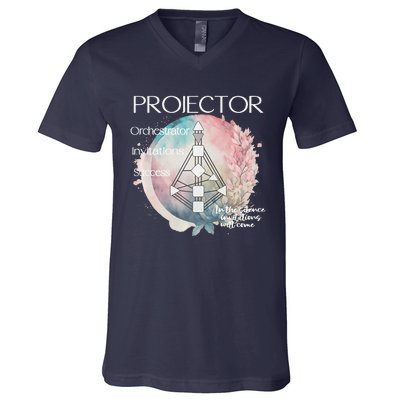 Projectors Human Design Gift Pastel Aura Premium V-Neck T-Shirt