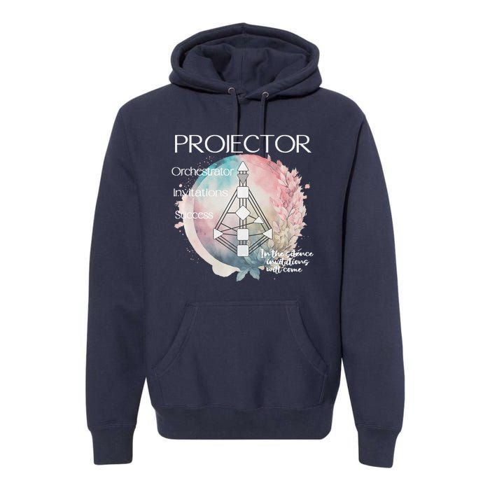 Projectors Human Design Gift Pastel Aura Premium Premium Hoodie