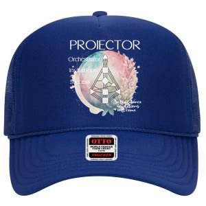 Projectors Human Design Gift Pastel Aura Premium High Crown Mesh Back Trucker Hat