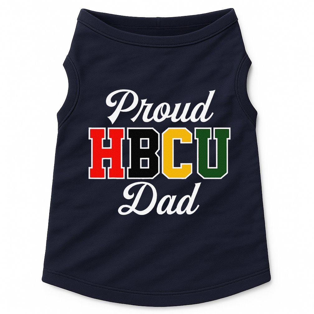 Proud Hbcu Dad Black College And University FatherS Day Doggie Tank