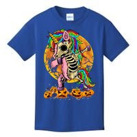 Pumpkin Halloween Dabbing Unicorn Zombie Skeleton Dab Cute Gift Kids T-Shirt