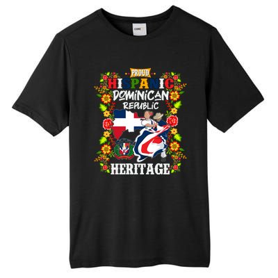 Proud Hispanic Dominican Republic Heritage Tall Fusion ChromaSoft Performance T-Shirt