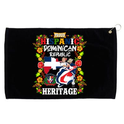 Proud Hispanic Dominican Republic Heritage Grommeted Golf Towel